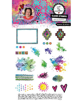Art By Marlene Splatters & Patterns Clear Stamp (ABM-26-STAMP965) Art By Marlene Splatters & Patterns Clear Stamp (ABM-26-STAMP965)