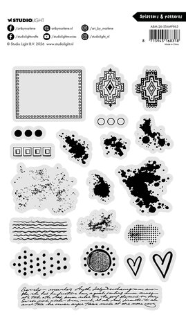 Art By Marlene Splatters & Patterns Clear Stamp (ABM-26-STAMP965) Art By Marlene Splatters & Patterns Clear Stamp (ABM-26-STAMP965)