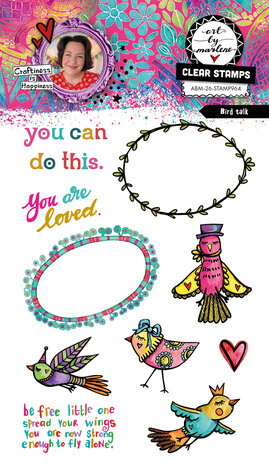 Art By Marlene Bird Talk Clear Stamp (ABM-26-STAMP964) Art By Marlene Bird Talk Clear Stamp (ABM-26-STAMP964)