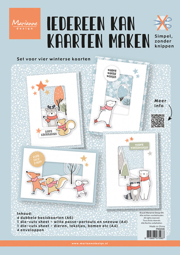 Marianne Design DIY A4 'Iedereen kan Kaarten Maken' Set (PK9228) Marianne Design DIY A4 'Iedereen kan Kaarten Maken' Set (PK9228)