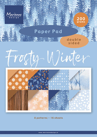 Marianne Design Frosty Winter A4 Paper Pad (PK9226) Marianne Design Frosty Winter A4 Paper Pad (PK9226)