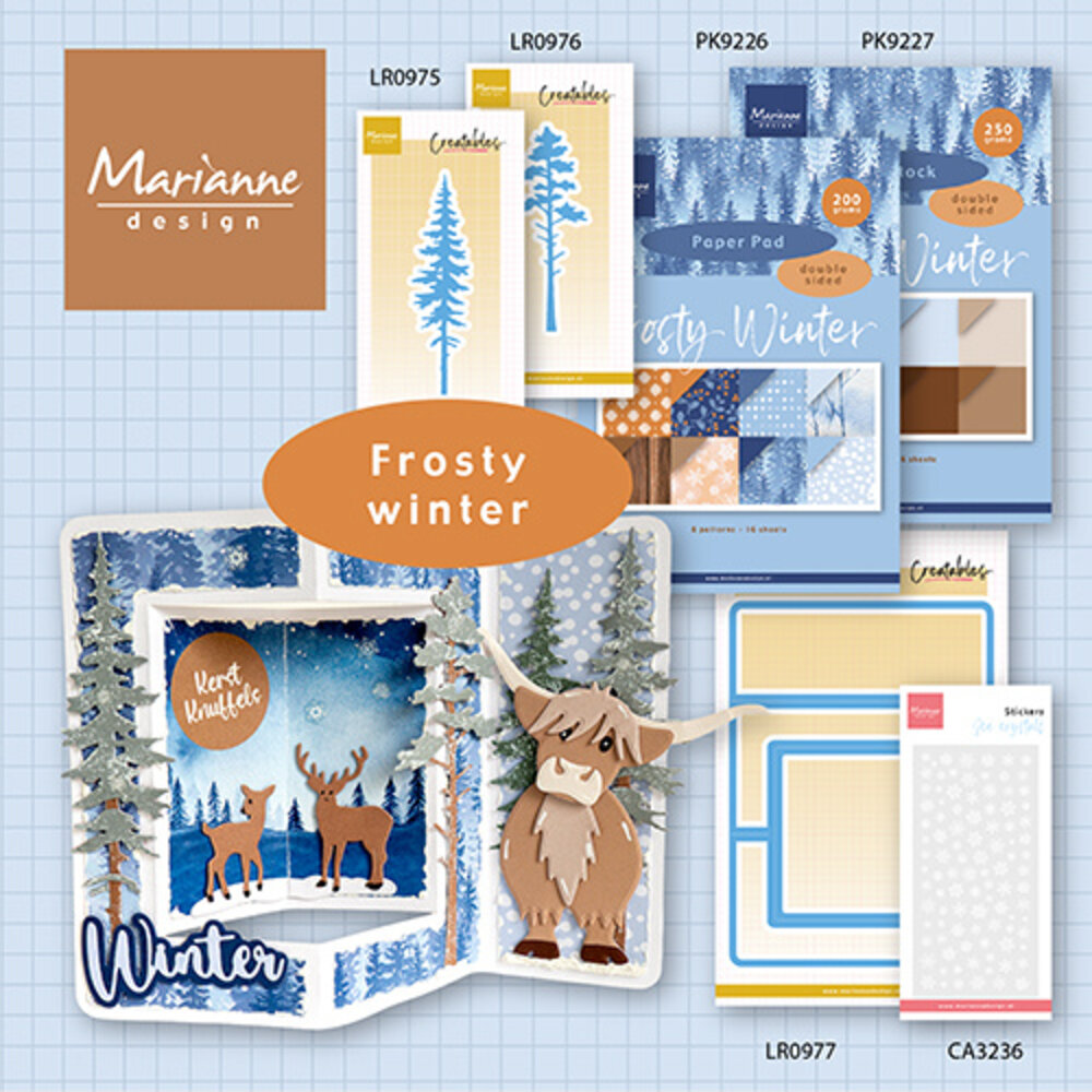Marianne Design Decoration Stickers Ice Crystals (CA3236) Marianne Design Decoration Stickers Ice Crystals (CA3236)
