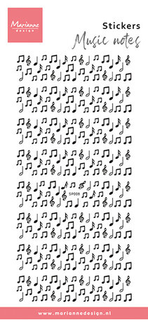Marianne Design Decoration Stickers Music Notes (CA3235)