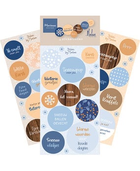 Marianne Design Decoration Stickers Frosty Winter by Marleen (CA3234)