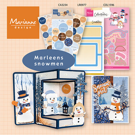 Marianne Design Collectables Happy Snowmen by Marleen (COL1596) Marianne Design Collectables Happy Snowmen by Marleen (COL1596)