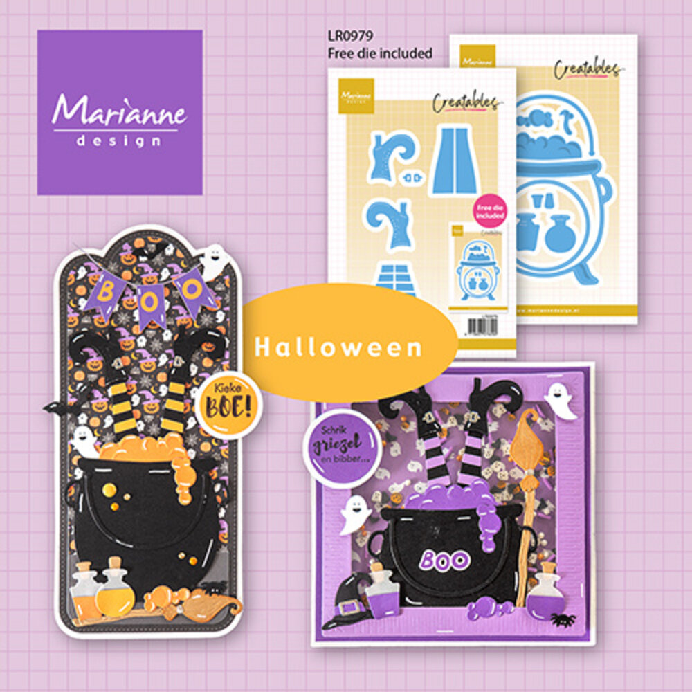 Marianne Design Creatables Witch in the Kettle (includes LR0882) (LR0979) Marianne Design Creatables Witch in the Kettle (includes LR0882) (LR0979)