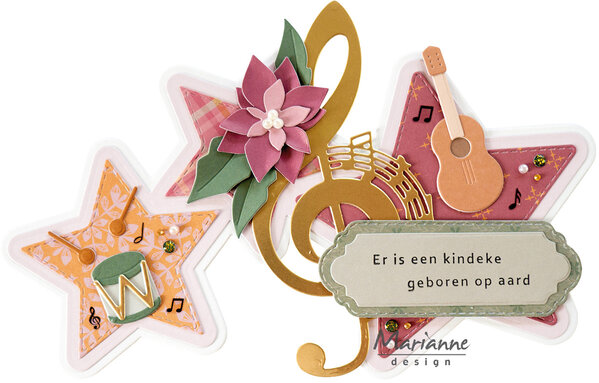 Marianne Design Collectables Music Instruments by Marleen (COL1595) Marianne Design Collectables Music Instruments by Marleen (COL1595)