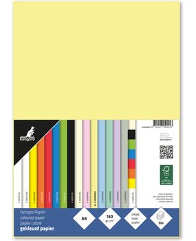 Kangaro KTC Papier A4 160gr Pastel Geel Pak (50pcs) (K-0039P002) Kangaro KTC Papier A4 160gr Pastel Geel Pak (50pcs) (K-0039P002)