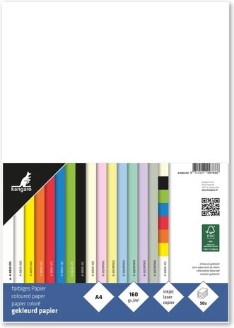 Kangaro KTC Paper A4 160grs White Pack (50pcs) (K-0039-015) Kangaro KTC Paper A4 160grs White Pack (50pcs) (K-0039-015)