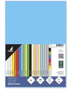 Kangaro KTC Papier A4 160grs Azuurblauw Pak (50pcs) (K-0039-230) Kangaro KTC Papier A4 160grs Azuurblauw Pak (50pcs) (K-0039-230)