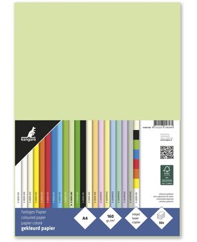 Kangaro KTC Paper A4 160grs Light Green Pack (50pcs) (K-0039-280)