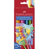 Faber Castell Watercolour Pencils FC Kinder Box of 12 inc. Brush (FC-114413)