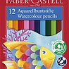 Faber Castell Watercolour Pencils FC Kinder Box of 12 inc. Brush (FC-114413) Faber Castell Watercolour Pencils FC Kinder Box of 12 inc. Brush (FC-114413)