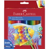 Faber Castell Watercolour Pencils FC Kinder Box of 24 inc. Brush (FC-114425)