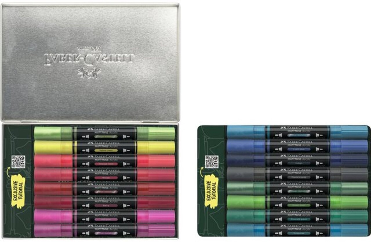 Faber Castell Multimark Acrylmarker Bewaarblik Style It Kicks (16pcs) (FC-186016) Faber Castell Multimark Acrylmarker Bewaarblik Style It Kicks (16pcs) (FC-186016)