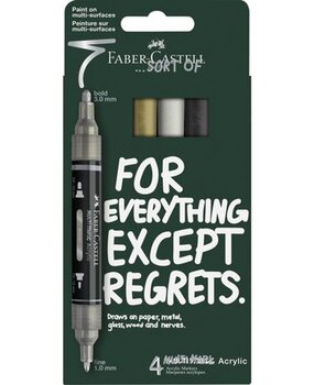 Faber Castell Multimark Acrylmarker 4 Stuks Classics Karton Etui (FC-186010) Faber Castell Multimark Acrylmarker 4 Stuks Classics Karton Etui (FC-186010)