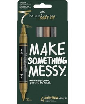 Faber Castell Multimark Acrylic Cardboard Case Metallic (4pcs) (FC-186004) Faber Castell Multimark Acrylic Cardboard Case Metallic (4pcs) (FC-186004)
