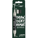 Faber Castell Multimark Acrylic Cardboard Case Black/White (2pcs) (FC-186011)
