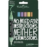 Faber Castell Multimark Acrylic Cardboard Case Pastel (6pcs) (FC-186005)