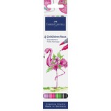 Faber Castell Goldfaber Aqua Dual Markers Cardboard Case Fluffy Flamingo (4pcs) (FC-164507)