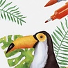 Faber Castell Goldfaber Aqua Dual Markers Karton Etui 4 Stuks Tropical Toucan (FC-164508) Faber Castell Goldfaber Aqua Dual Markers Karton Etui 4 Stuks Tropical Toucan (FC-164508)