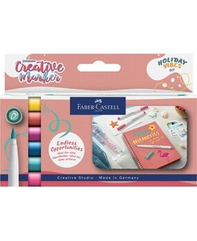 Faber Castell Goldfaber Creative Marker Brushpunt Set Holiday Vibes (6pcs) (FC-161013)