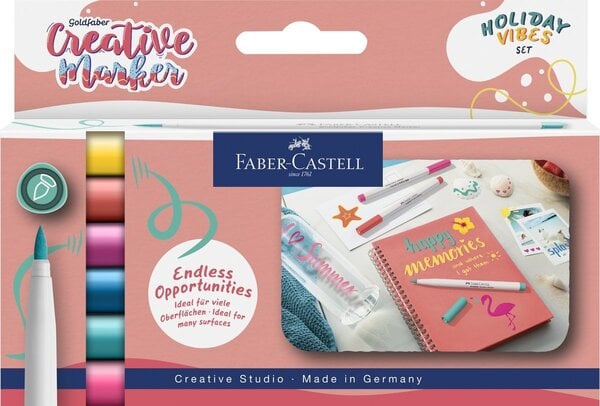 Faber Castell Goldfaber Creative Marker Brush Tip Set Holiday Vibes (6pcs) (FC-161013) Faber Castell Goldfaber Creative Marker Brush Tip Set Holiday Vibes (6pcs) (FC-161013)