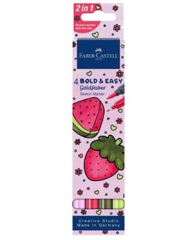 Faber Castell Goldfaber Sketchmarker Bold&Easy 4 Stuks I World of Fruit (FC-164816)