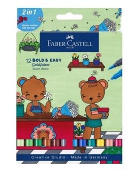 Faber Castell Goldfaber Sketchmarker Bold&Easy 12 Stuks World of Teddybears (FC-164815)