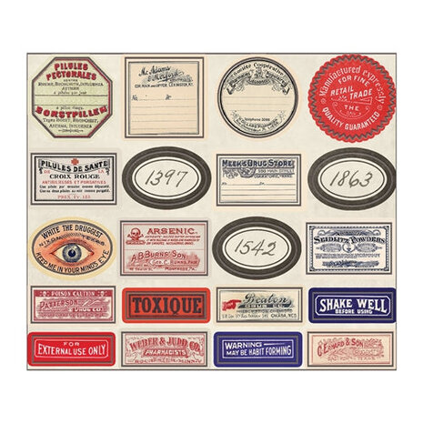 Idea-ology Tim Holtz Halloween Apothecary Vials (7pcs) (TH93302) Idea-ology Tim Holtz Halloween Apothecary Vials (7pcs) (TH93302)