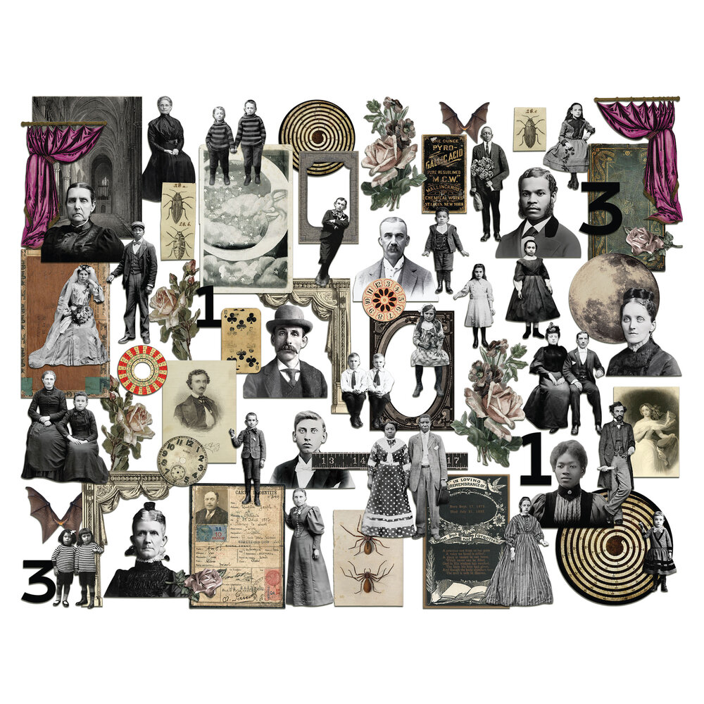 Idea-ology Tim Holtz Halloween Layers + Paper Dolls (TH94441) Idea-ology Tim Holtz Halloween Layers + Paper Dolls (TH94441)