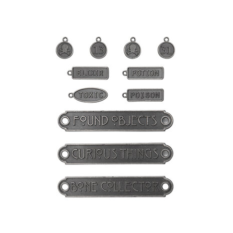 Idea-ology Tim Holtz Halloween Word Plaques + Tags (TH94438) Idea-ology Tim Holtz Halloween Word Plaques + Tags (TH94438)