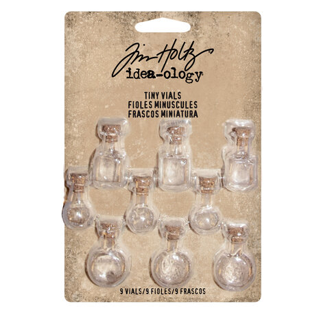 Idea-ology Tim Holtz Halloween Tiny Vials (9pcs) (TH93201) Idea-ology Tim Holtz Halloween Tiny Vials (9pcs) (TH93201)