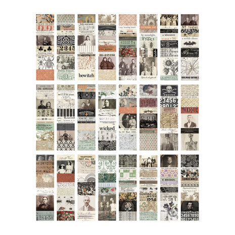 Idea-ology Tim Holtz Halloween Collage Strips Large (TH94394) Idea-ology Tim Holtz Halloween Collage Strips Large (TH94394)