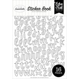 Echo Park Essentials Black And White Alpha Sticker Book (BWE525029)