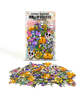 Aall and Create Skulls & Spells A6 Ephemera Die-Cuts Pumps & Skullz by Janet Klein (168pcs) (AALL-EP-021)