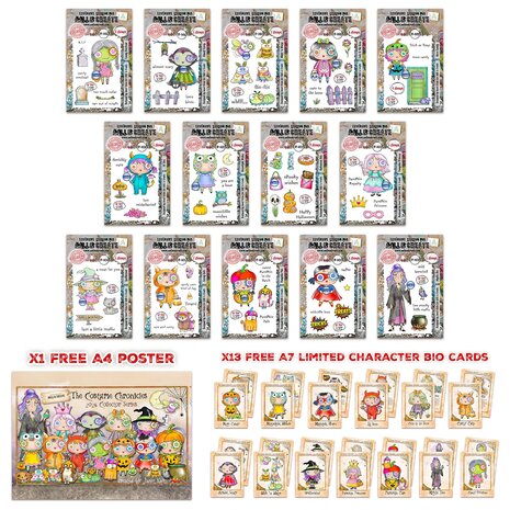 Aall and Create Costume Chronicles Stamp Bundle by Janet Klein (AALL-PCK-JK006) Aall and Create Costume Chronicles Stamp Bundle by Janet Klein (AALL-PCK-JK006)
