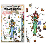 Aall and Create Pumpkin Moonlight A6 Stamp Sets Web Queen by Soizic (AALL-TP-1488)