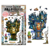 Aall and Create Whispers of Halloween A6 Stamp Sets Creaking Cabin by Autour De Mwa & Co (AALL-TP-1504)
