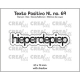 Crealies Texto Positivo Dies Dutch Hieperdepiep (POSNL69)