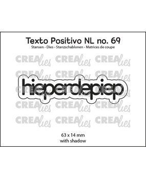 Crealies Texto Positivo Stansen Dutch Hieperdepiep (POSNL69)