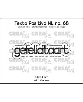 Crealies Texto Positivo Dies Dutch Gefelicitaart (POSNL68)