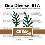 Crealies Duo Dies No. 81a Leaves 24a Branches (Mirror Image) (CLDD81a)
