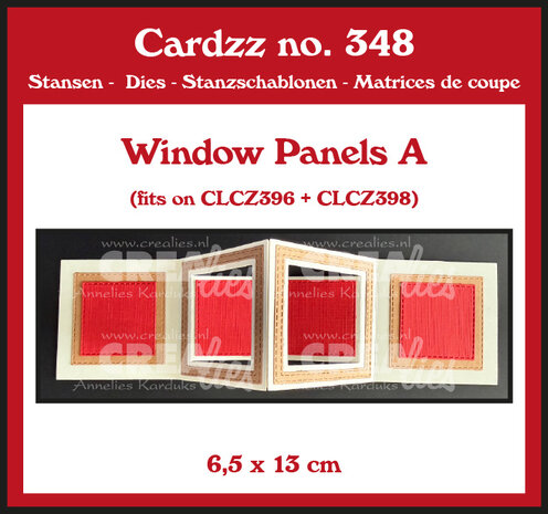 Crealies Cardzz Stansen Doorkijk Panelen A (past op CLCZ396 en CLCZ398) (CLCZ348)