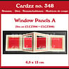 Crealies Cardzz Dies Window Panels A (Fits on CLCZ396 and CLCZ398) (CLCZ348)