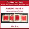 Crealies Cardzz Stansen Doorkijk Panelen A (past op CLCZ396 en CLCZ398) (CLCZ348)