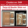 Crealies Cardzz Dies Twist & Double Slide out Mechanism (Fits in A6 and Square Card) (CLCZ349) Crealies Cardzz Dies Twist & Double Slide out Mechanism (Fits in A6 and Square Card) (CLCZ349)