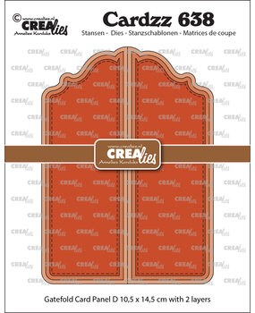 Crealies Cardzz Stansen Gatefold Card Paneel D (CLCL638)