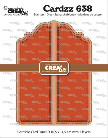 Crealies Cardzz Stansen Gatefold Card Paneel D (CLCL638)