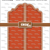 Crealies Cardzz Stansen Gatefold Card Paneel D (CLCL638)